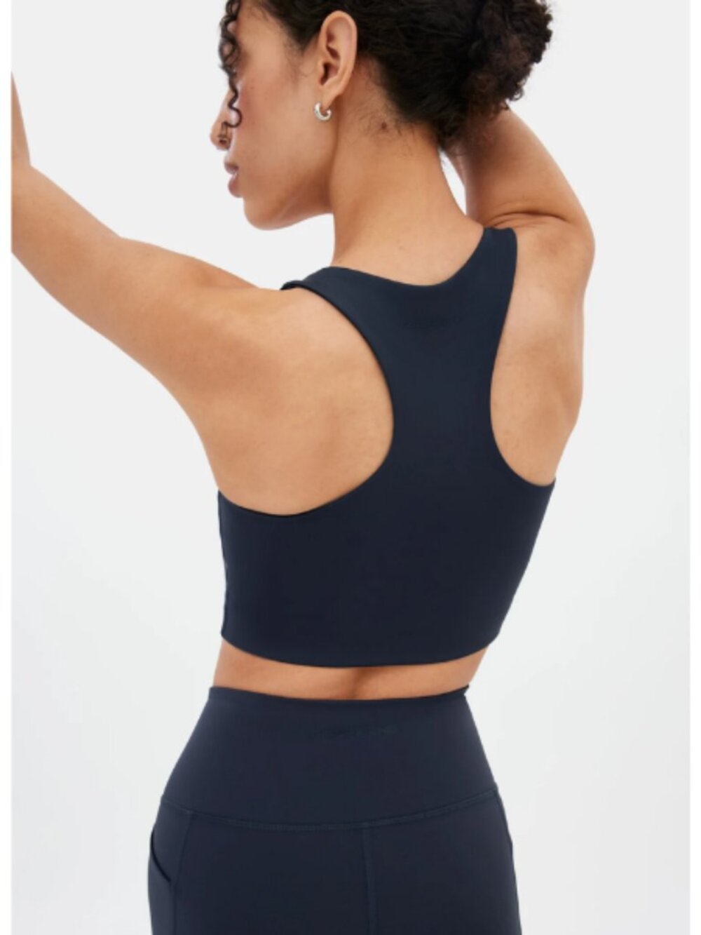 Girlfriend Collective Racerback Sports Bra Activewear Athleisure Blue Small